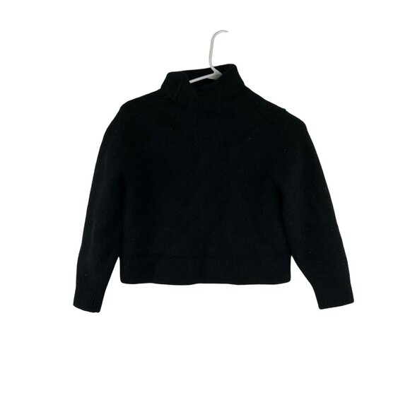 Wilfred Aritzia Kids Small 100% Cashmere Sweater Turtleneck Black Long Sleeve - Picture 7 of 10